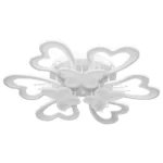 Lustra LED Fluturi, cu Telecomanda, 3 Tipuri de Lumina plus Lumina RGB, Intensitate Reglabila, 210W, Alb - imagine 4