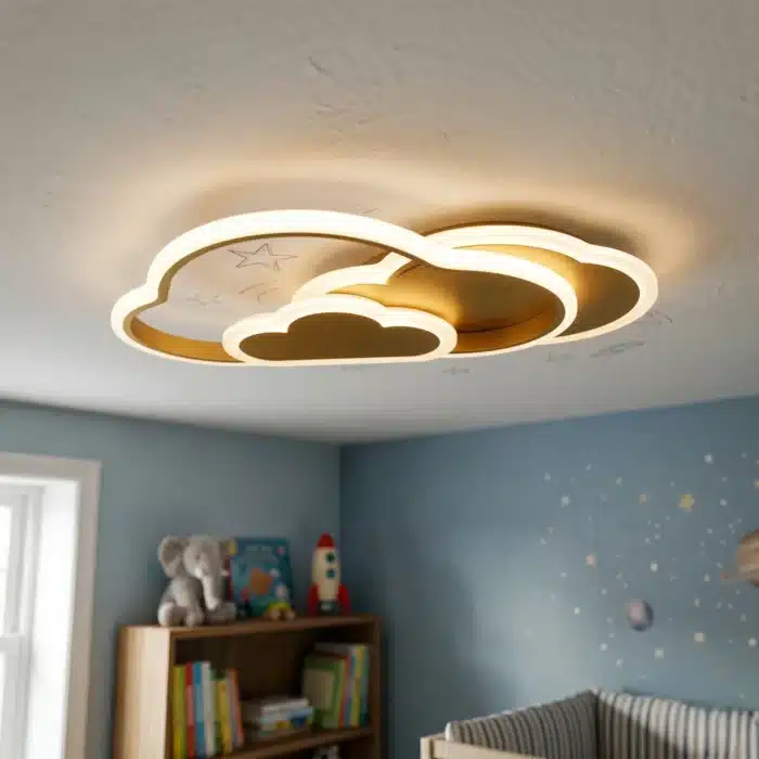 Lustra LED NORISOR Gold Echivalent 400W Telecomanda - imagine 3