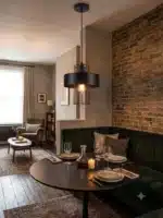 Pendul STANLY cu Abajur, 1×E27, Negru, Înălțime Reglabilă 40–100 cm - imagine 4